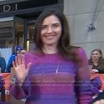 Alison Espach’s ombre striped sweater dress on Today