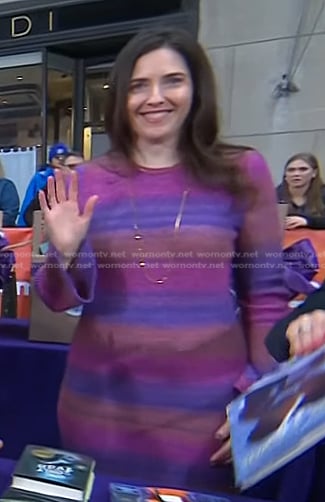 Alison Espach’s ombre striped sweater dress on Today