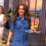 Sara’s denim mini dress on The View