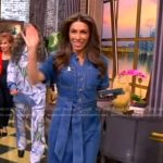 Alyssa’s denim tie waist dress on The View