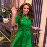 Alyssa’s green shirtdress on The View