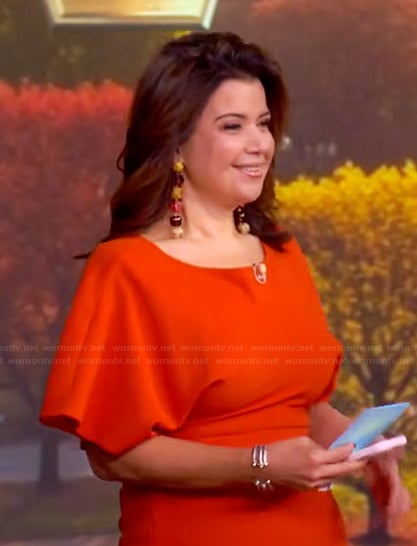 Ana's red dress on The View