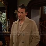 Billy’s camel coat on The Young and the Restless