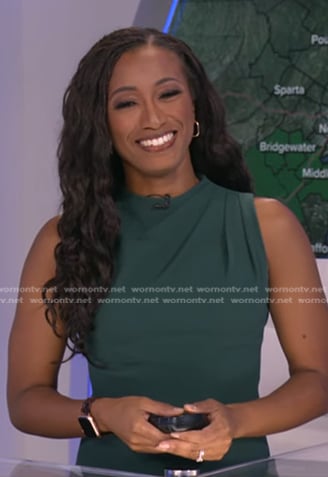 Brittany's green sleeveless dress on Good Morning America