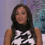 Brittany Bell’s houndstooth dress on Good Morning America