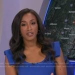 Brittany’s blue cap sleeve dress on Good Morning America