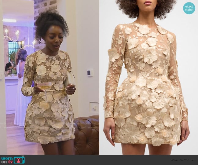 Venita’s floral lace mini dress on Southern Charm