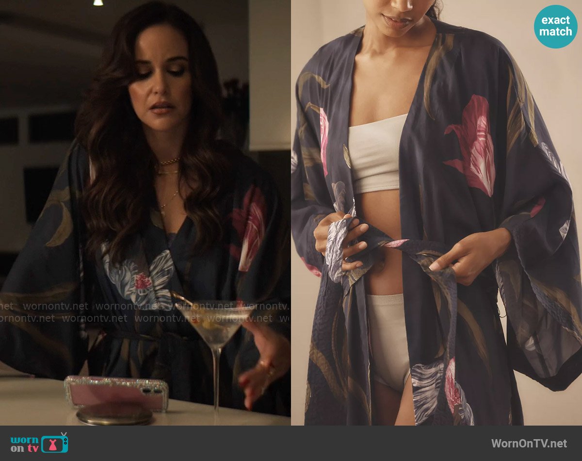 By Anthropologie Long-Sleeve Robe worn by Birdie (Melissa Fumero) on Grosse Pointe Garden Society