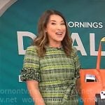 Courtney Cason’s green tweed dress on CBS Mornings