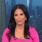 Darlene’s pink square neck dress on Today