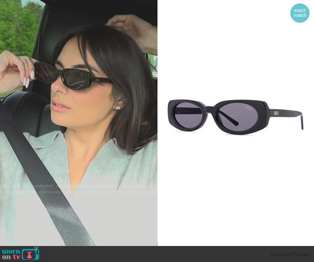 Paige’s black rectangle sunglasses on Southern Charm