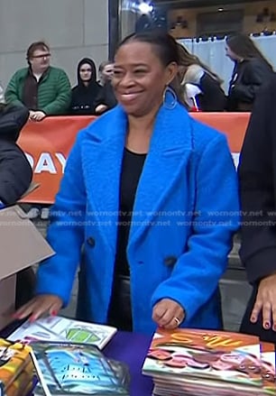 Diane Marie Brown’s blue coat on Today