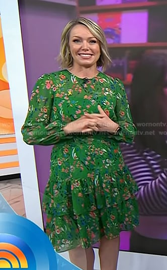 Dylan's green floral dress on Today
