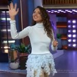 Eiza Gonzalez’s embroidered cami on The Kelly Clarkson Show