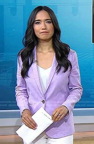 Emilie’s lilac blazer on Today