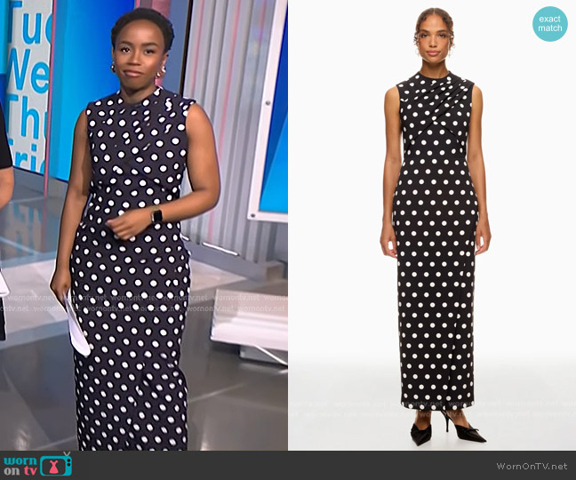 Et Ochs Celeste Gown worn by Zinhle Essamuah on NBC News Daily