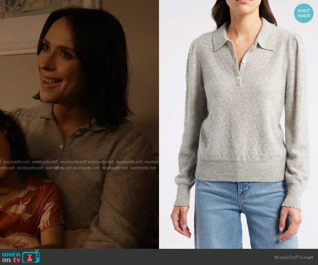 Maddie’s grey polo sweater on 9-1-1