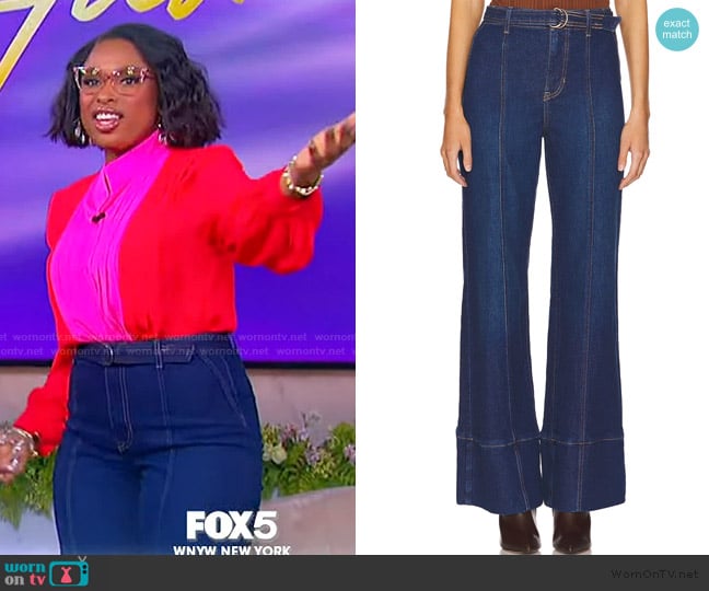 Jennifer’s belted jeans on The Jennifer Hudson Show