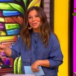 Gretta Monahan’s denim jacket and pants on The View