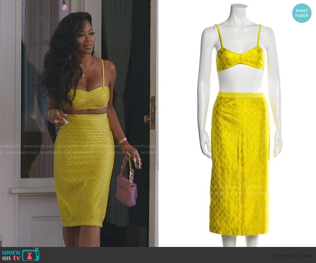 Gucci  2022 Skirt Set worn by Kenya Moore on The Real Housewives of Atlanta