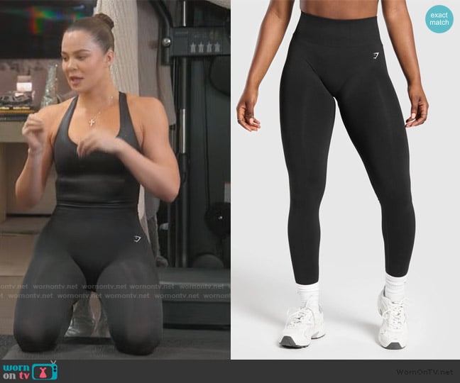 Khloe’s black leggings on The Kardashians