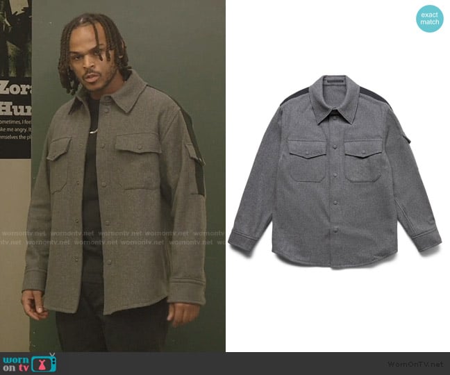 Helmut Lang Flannel Shirt worn by Marqui (Terayle Hill) on All American