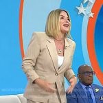Jenna's beige blazer and wide-leg pants on Today