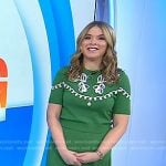 Jenna’s green embroidered top and skirt on Today