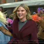 Jenna’s burgundy wrap coat on Today