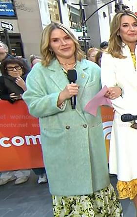 Jenna's mint green coat on Today