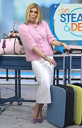 Jill’s lilac embellished pumps on Today