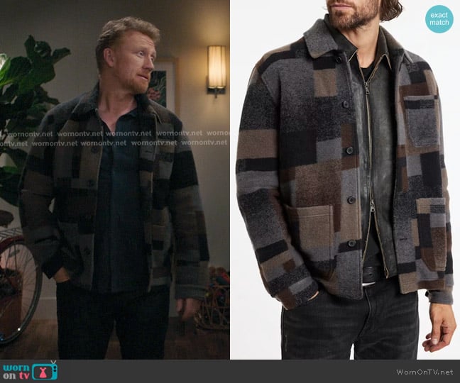 John Varvatos Coroados Relaxed Fit Shirt Jacket worn by Owen Hunt (Kevin McKidd) on Greys Anatomy