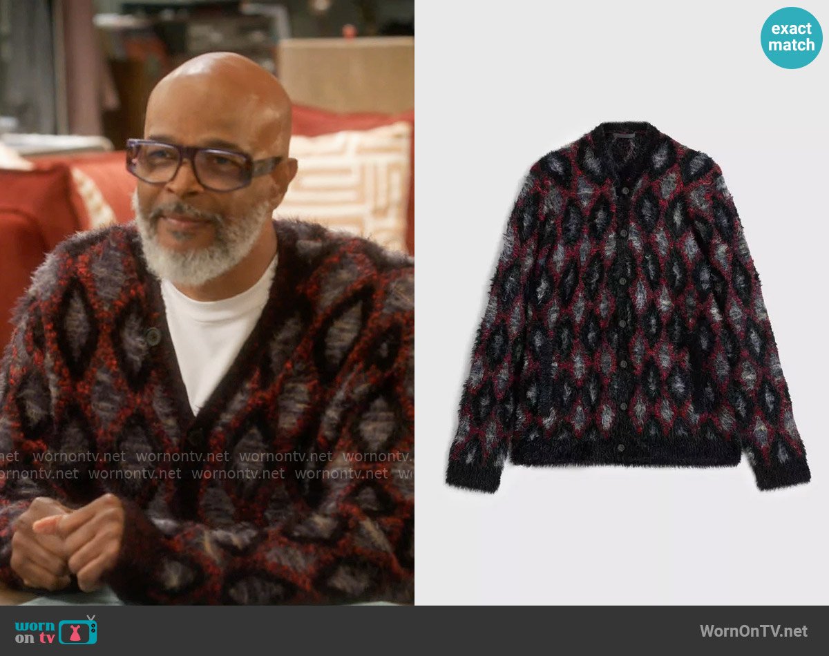 Poppa’s diamond print cardigan on Poppas House