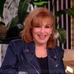 Joy’s denim moto jacket on The View