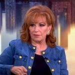 Joy’s denim jacket with buttons on The View