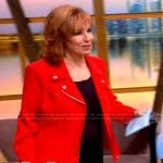 Joy’s red moto jacket on The View