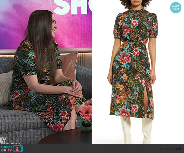 Kate’s floral print dress on The Kelly Clarkson Show