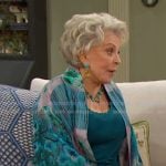 Julie’s mixed floral print kimono jacket on Days of our Lives