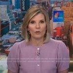 Kate’s pink short sleeve cardigan on NBC News Daily