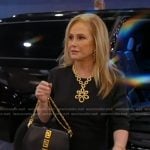 Kathy’s black chain strap bag on The Real Housewives of Beverly Hills