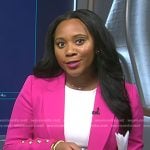 Kay’s pink blazer and pants on NBC News Daily