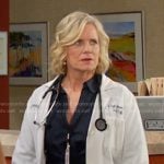 Kayla’s twist front denim dress on Days of our Lives
