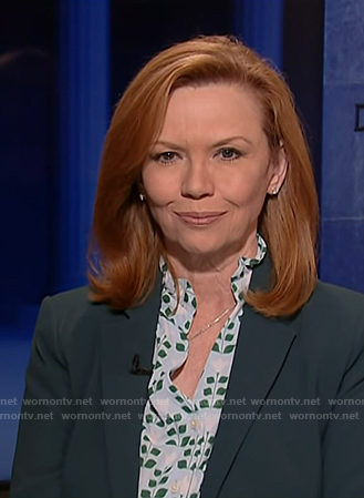 Kelly O’Donnell's light blue floral top on Today