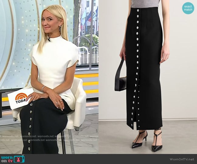 Khaite Brynlee Maxi Skirt worn by Zanna Roberts Rassi on Today