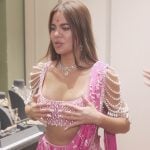 Khloe’s pink embellished set on The Kardashians