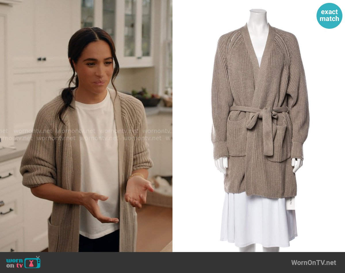 La Ligne Blackberry Cardigan worn by Meghan Markle on With Love Meghan