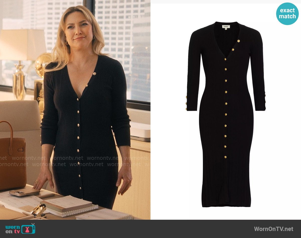 L'Agence Kyra Dress worn by Isla Gordon (Kate Hudson) on Running Point