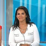 Laura’s white pleated dress on Today