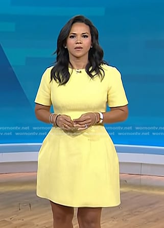 Laura's yellow mini dress on Today
