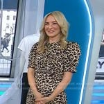 Chassie’s leopard print midi dress on Today